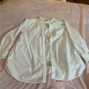 Lands' End White Women's Tunic Top